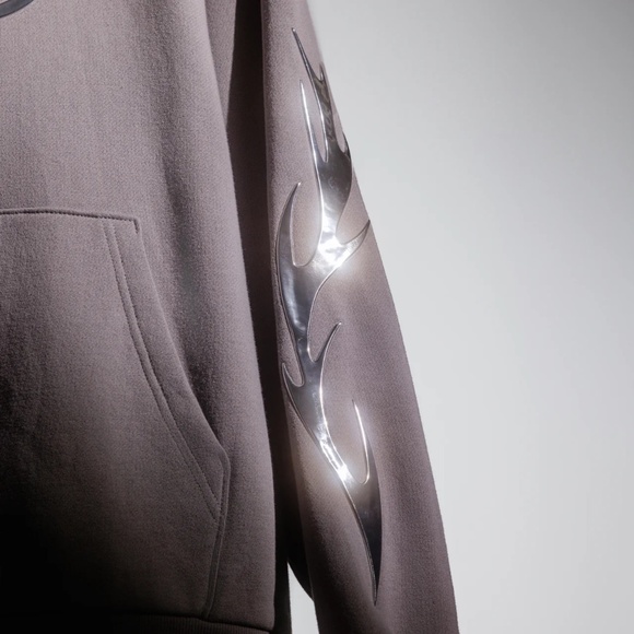 Valkyrae Shop: Chrome Gray Hoodie - Picture 3 of 4